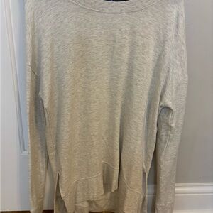 Athleta Light Gray Crewneck Sweater